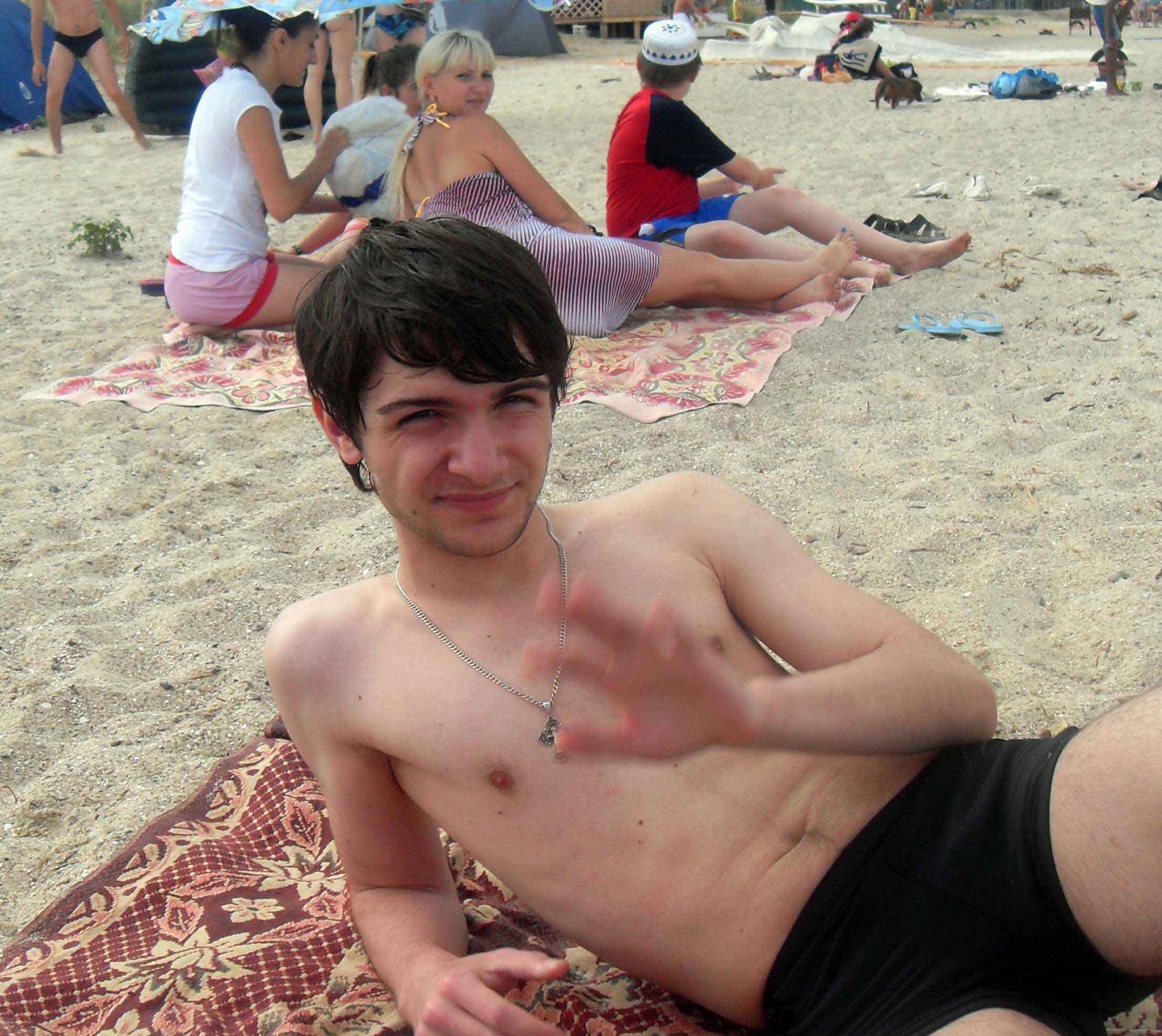 Alexander Fufaev am Asowschen Meer - Juli 2010