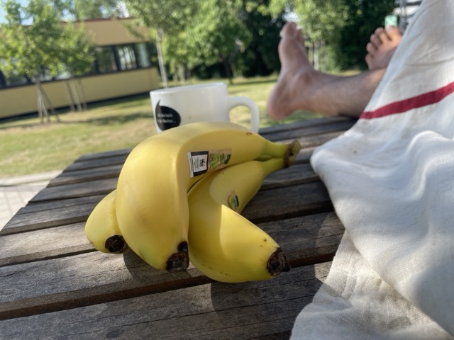 Bananen essen