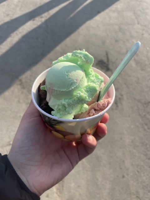 Eis essen in Hohenhameln