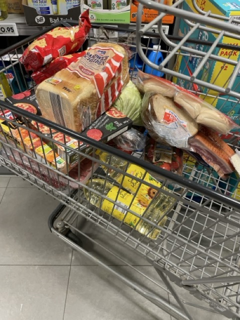 Voller Einkufswagen