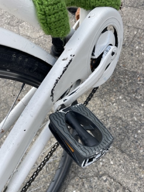 Fahrradpedal verbogen