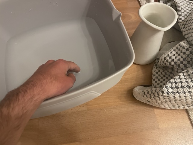 Fußwaschung bei Mama