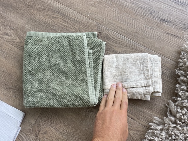 Habdtuch Größe anpassen