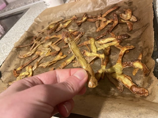 Kartoffelschale als Chips backen