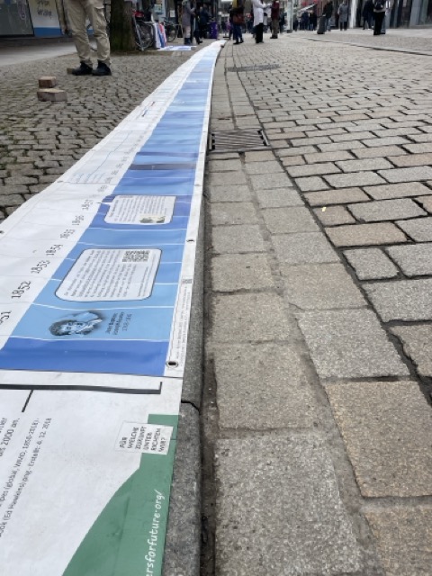 Der Klimastrahl in der Hildesheimer Innenstadt