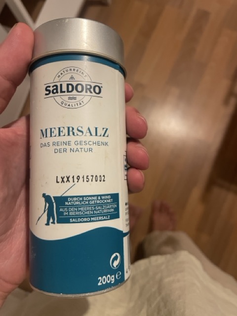 Meersalz statt Speisesalz