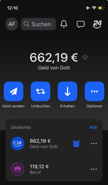 Mein Kontostand