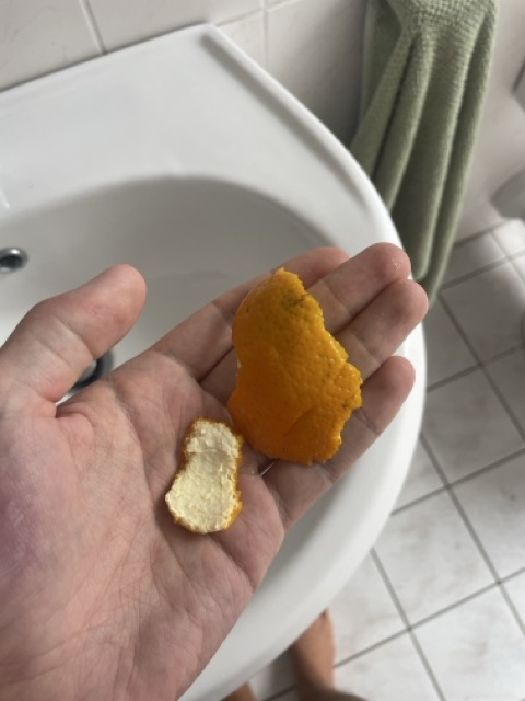 Orangenschale als Deo