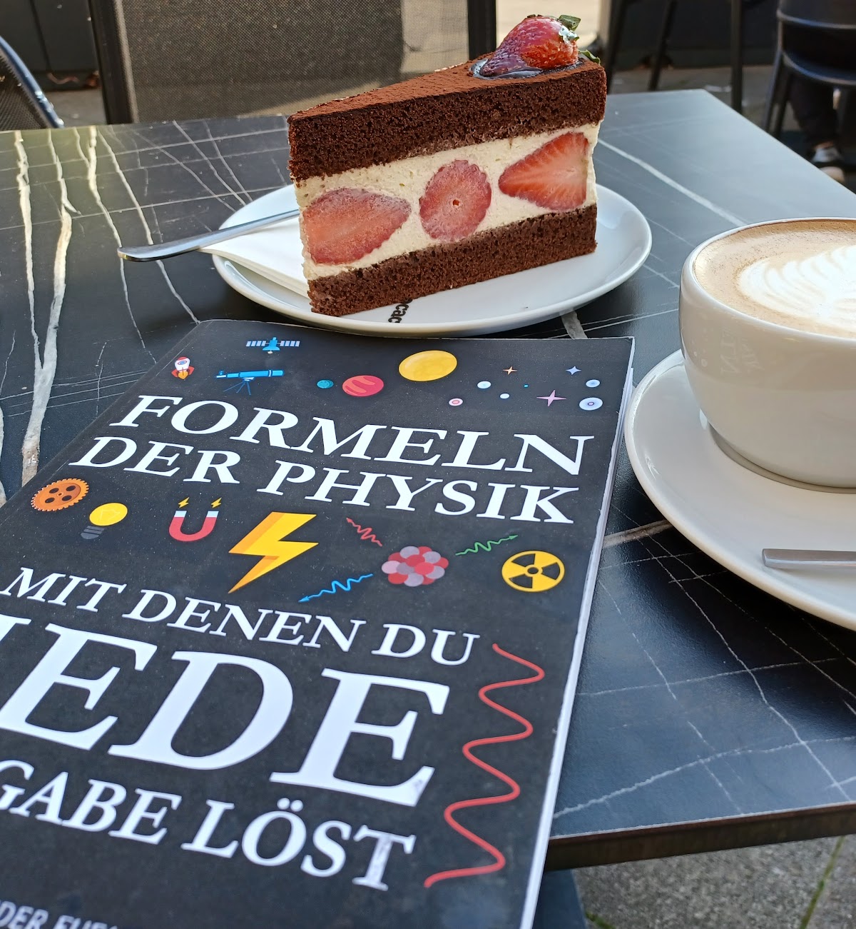 Formelsammlung beim Erdbeerkuchenessen